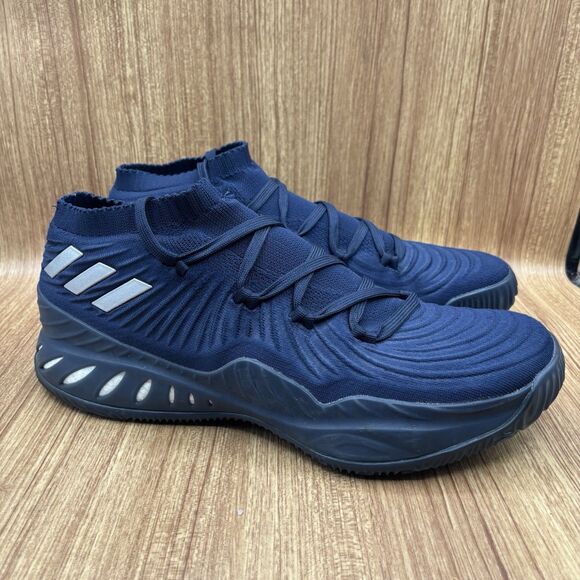 Adidas Crazy Explosive 2017 Sneakers Men 14 Basketball Low Knit Boost Shoes Navy - Picture 1 of 8
